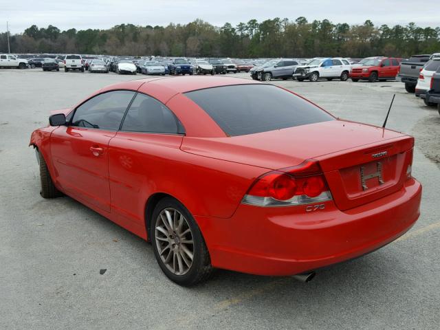 YV1MC682X6J006385 - 2006 VOLVO C70 T5 RED photo 3