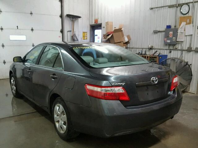 4T1BE46K28U214269 - 2008 TOYOTA CAMRY CE GRAY photo 3