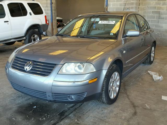 WVWPD63B13P278193 - 2003 VOLKSWAGEN PASSAT GLS GRAY photo 2