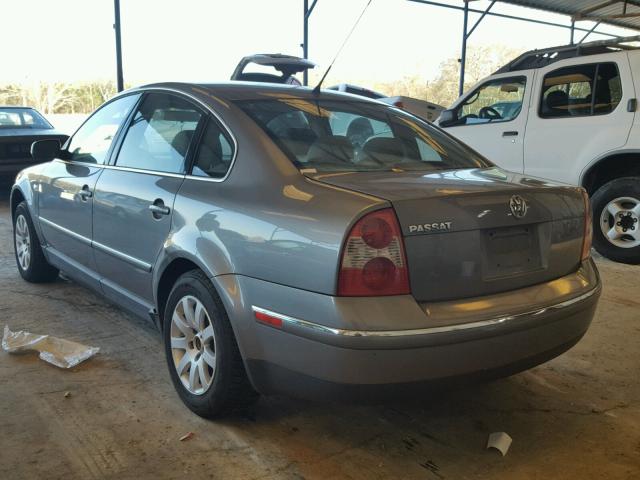 WVWPD63B13P278193 - 2003 VOLKSWAGEN PASSAT GLS GRAY photo 3