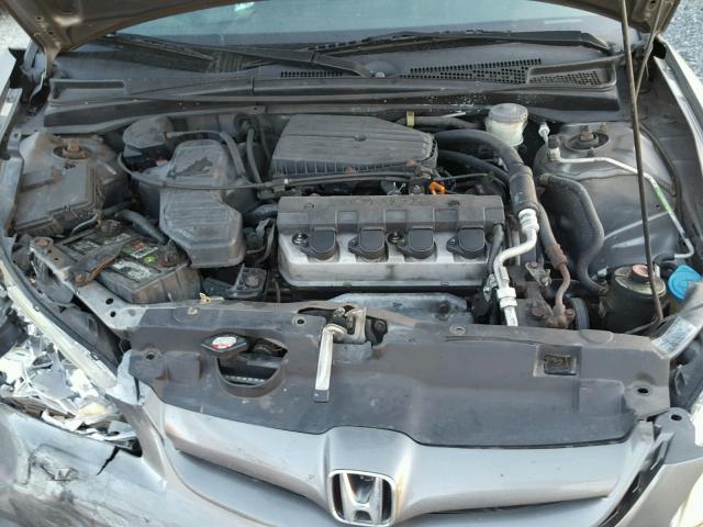 1HGES16524L021642 - 2004 HONDA CIVIC LX GRAY photo 7