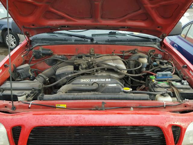 5TESN92N51Z732861 - 2001 TOYOTA TACOMA XTR RED photo 7