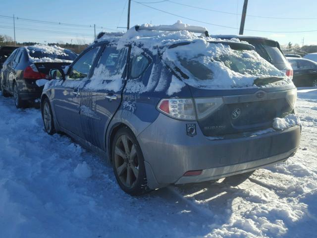 JF1GH636X9H805017 - 2009 SUBARU IMPREZA OU BLUE photo 3