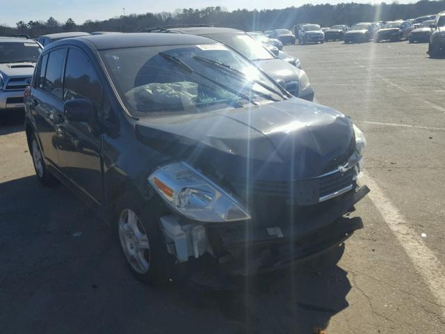 3N1BC13E28L460386 - 2008 NISSAN VERSA S BLACK photo 1