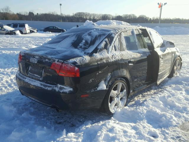 WAUEF78E28A162101 - 2008 AUDI A4 S-LINE BLACK photo 4