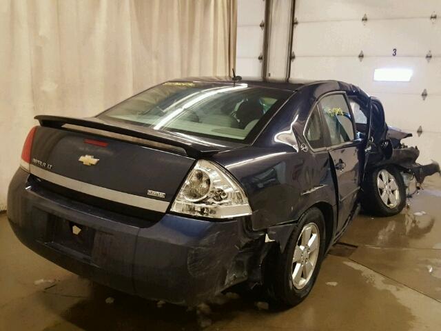 2G1WT58K581207738 - 2008 CHEVROLET IMPALA LT BLUE photo 4