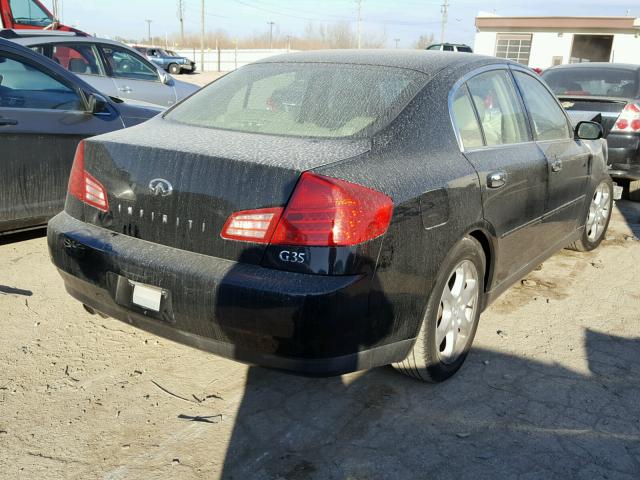 JNKCV51E63M317279 - 2003 INFINITI G35 BLACK photo 4