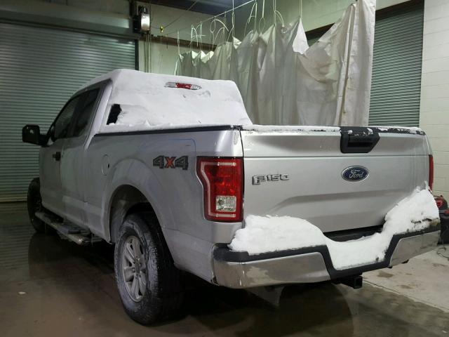 1FTEX1E84GFC98095 - 2016 FORD F150 SUPER SILVER photo 3