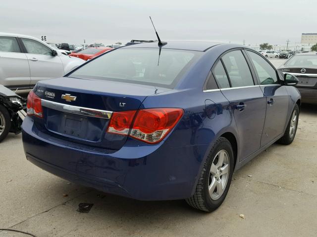 1G1PF5SC0C7154939 - 2012 CHEVROLET CRUZE LT BLUE photo 4