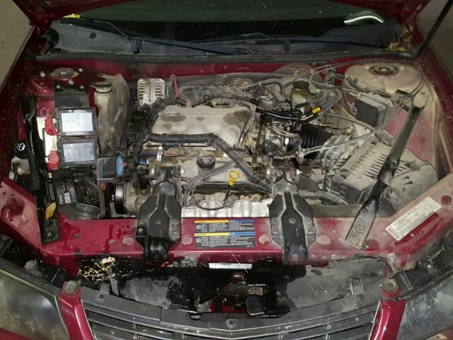 2G1WF52E059352712 - 2005 CHEVROLET IMPALA MAROON photo 7