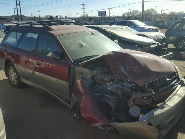 4S3BH675047606434 - 2004 SUBARU LEGACY OUT RED photo 1