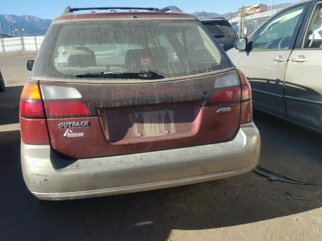 4S3BH675047606434 - 2004 SUBARU LEGACY OUT RED photo 10