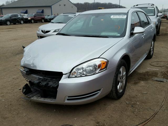 2G1WA5EK2A1112375 - 2010 CHEVROLET IMPALA LS GRAY photo 2