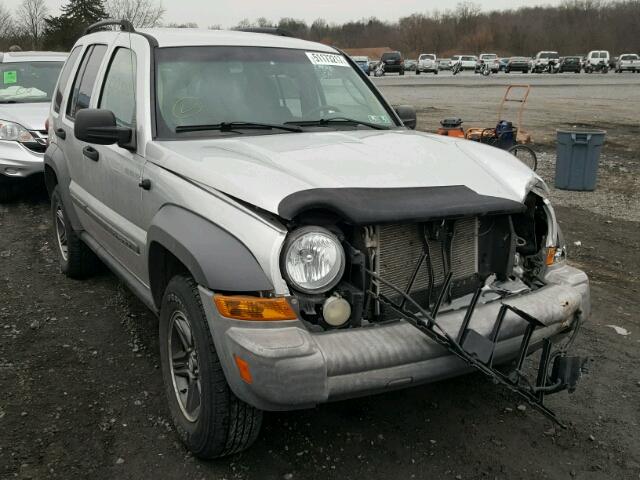 1J4GL48K25W553038 - 2005 JEEP LIBERTY SP SILVER photo 1