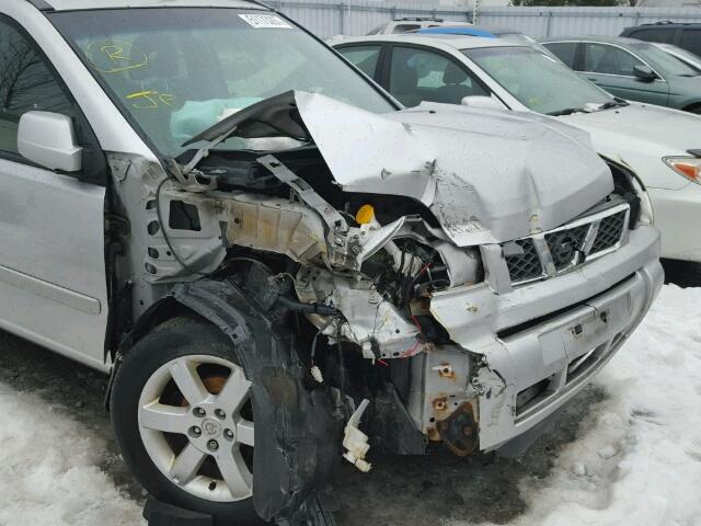 JN8BT08V26W212960 - 2006 NISSAN X-TRAIL XE SILVER photo 9