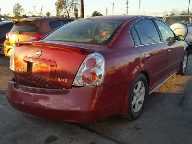 1N4AL11D76N391202 - 2006 NISSAN ALTIMA S RED photo 4