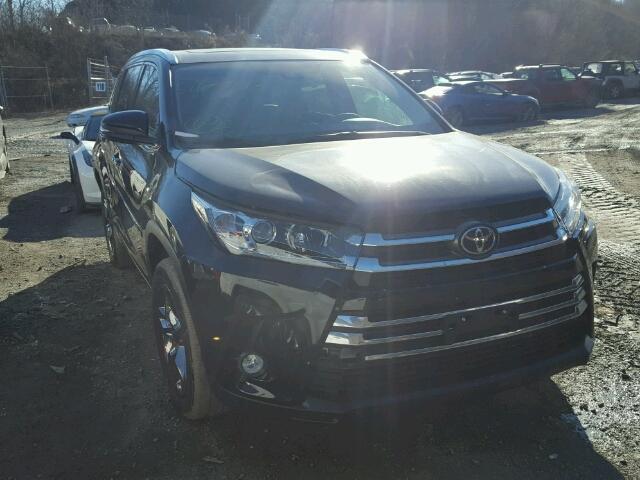 5TDDZRFH6HS424350 - 2017 TOYOTA HIGHLANDER BLACK photo 1