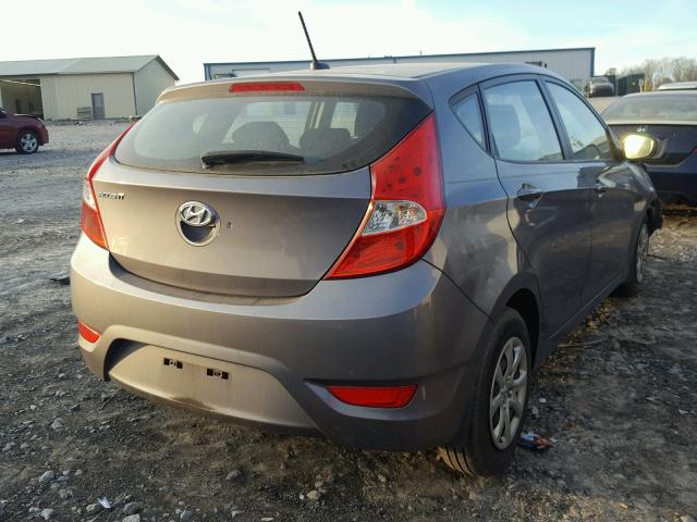 KMHCT5AE3EU190044 - 2014 HYUNDAI ACCENT GLS GRAY photo 4