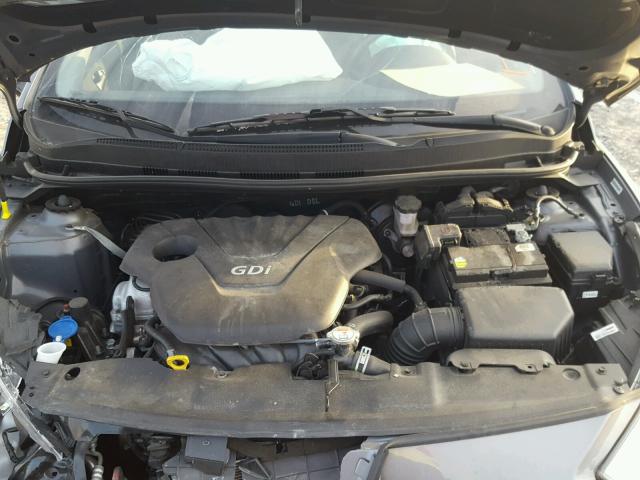 KMHCT5AE3EU190044 - 2014 HYUNDAI ACCENT GLS GRAY photo 7