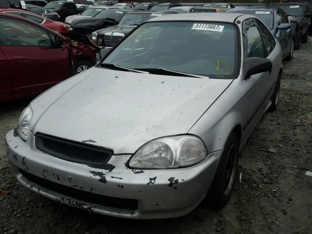 1HGEJ7126WL065567 - 1998 HONDA CIVIC HX SILVER photo 2