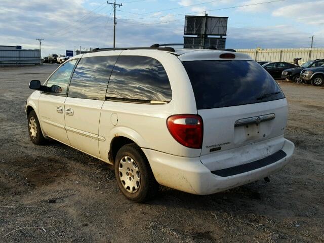 2C8GP44381R265860 - 2001 CHRYSLER TOWN & COU WHITE photo 3