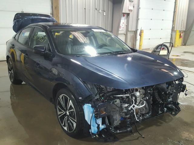 19XFC1F72GE222956 - 2016 HONDA CIVIC EXL BLUE photo 1