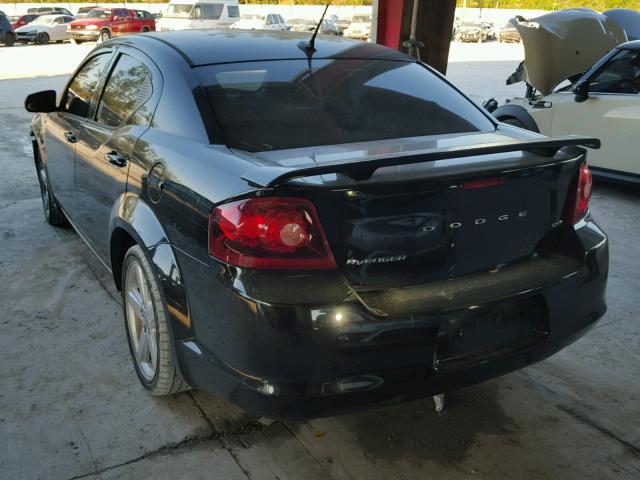 1C3CDZCB1DN681575 - 2013 DODGE AVENGER SX BLACK photo 3