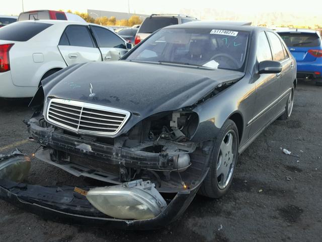 WDBNG75J32A231353 - 2002 MERCEDES-BENZ S 500 BLACK photo 2