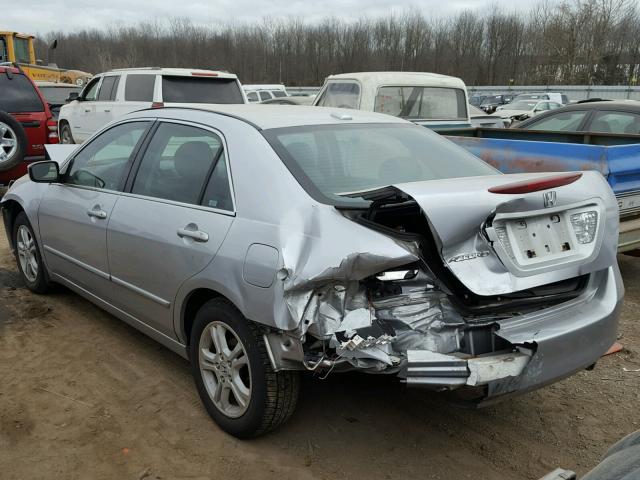 1HGCM55877A027151 - 2007 HONDA ACCORD EX SILVER photo 3