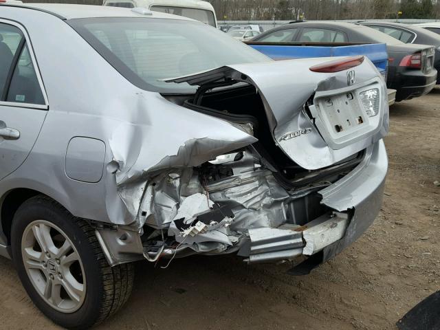 1HGCM55877A027151 - 2007 HONDA ACCORD EX SILVER photo 9