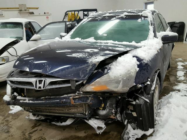 1HGCM56766A043572 - 2006 HONDA ACCORD EX BLUE photo 2