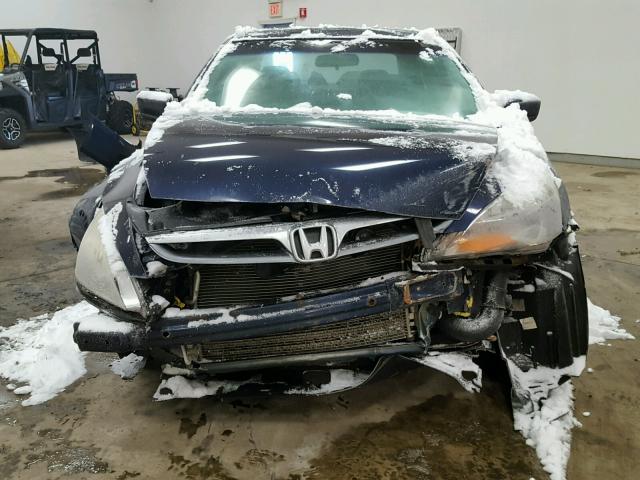 1HGCM56766A043572 - 2006 HONDA ACCORD EX BLUE photo 9