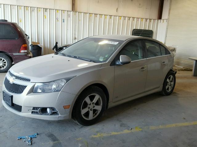 1G1PF5SC3C7169144 - 2012 CHEVROLET CRUZE LT GOLD photo 2