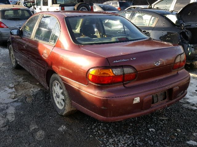 1G1NE52M1W6223554 - 1998 CHEVROLET MALIBU LS MAROON photo 3