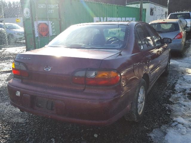 1G1NE52M1W6223554 - 1998 CHEVROLET MALIBU LS MAROON photo 4