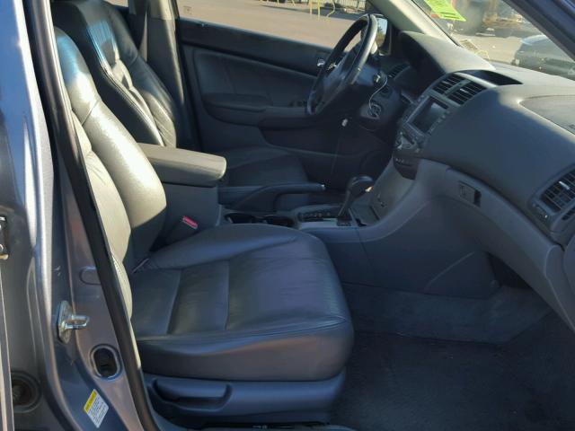 1HGCM56747A180897 - 2007 HONDA ACCORD EX BLUE photo 5