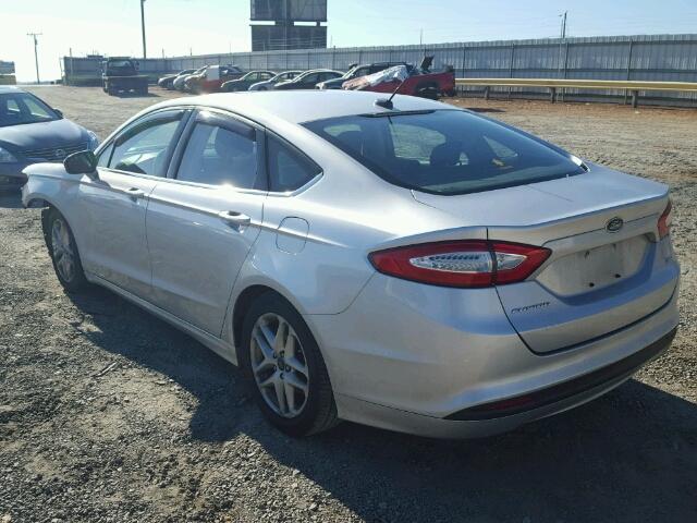 1FA6P0H7XE5395764 - 2014 FORD FUSION SE SILVER photo 3