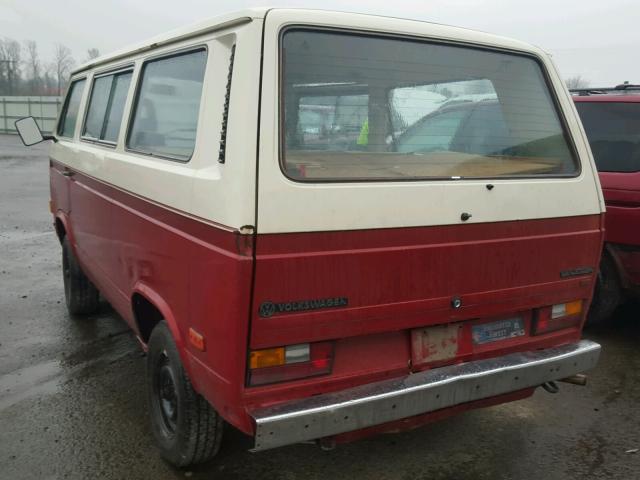 WV2YB0255EH072635 - 1984 VOLKSWAGEN VANAGON BU TWO TONE photo 3