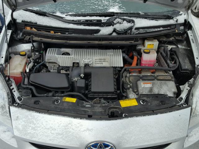 JTDKN3DU2A5209219 - 2010 TOYOTA PRIUS SILVER photo 7