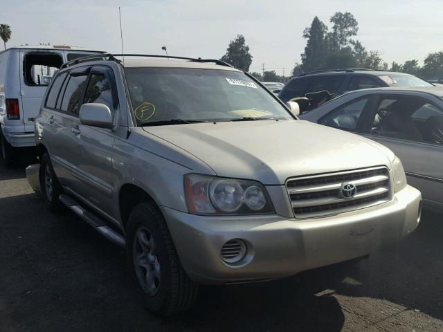 JTEGD21A010008697 - 2001 TOYOTA HIGHLANDER GOLD photo 1