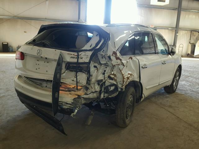 5FRYD4H87EB001632 - 2014 ACURA MDX ADVANC WHITE photo 4