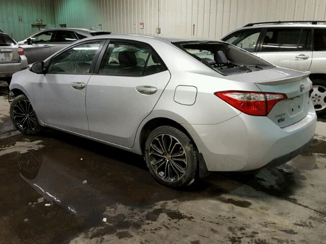 2T1BURHE9EC101228 - 2014 TOYOTA COROLLA L SILVER photo 3