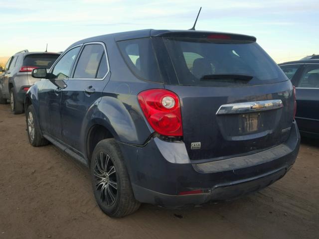 2GNALAEK5E6148890 - 2014 CHEVROLET EQUINOX LS BLUE photo 3