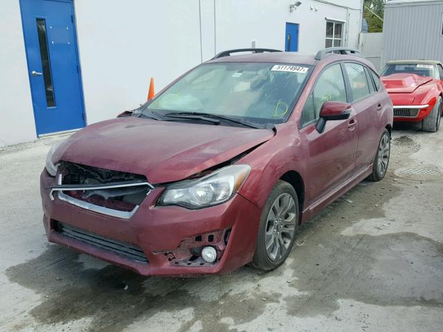 JF1GPAP61G9221578 - 2016 SUBARU IMPREZA SP RED photo 2