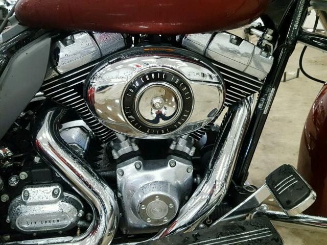 1HD1MBM18AB851412 - 2010 HARLEY-DAVIDSON FLHXXX BURGUNDY photo 7