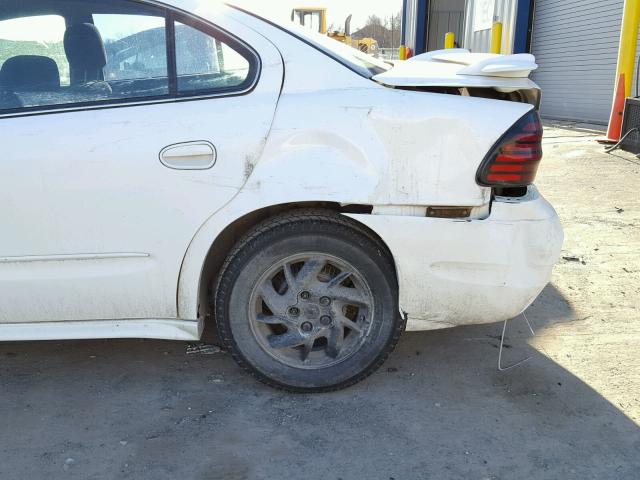 1G2NF52E64M566659 - 2004 PONTIAC GRAND AM S WHITE photo 9