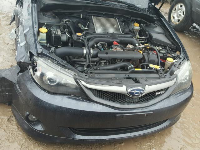 JF1GE76629G521882 - 2009 SUBARU IMPREZA WR BLACK photo 7