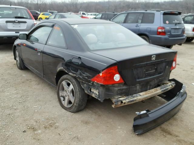 1HGEM22084L013054 - 2004 HONDA CIVIC EX შავი ფოტო 3