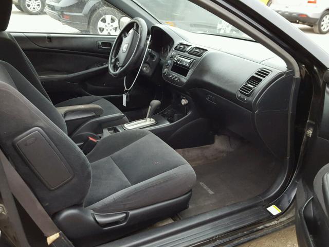 1HGEM22084L013054 - 2004 HONDA CIVIC EX შავი ფოტო 5