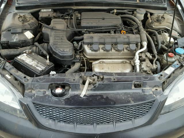 1HGEM22084L013054 - 2004 HONDA CIVIC EX შავი ფოტო 7